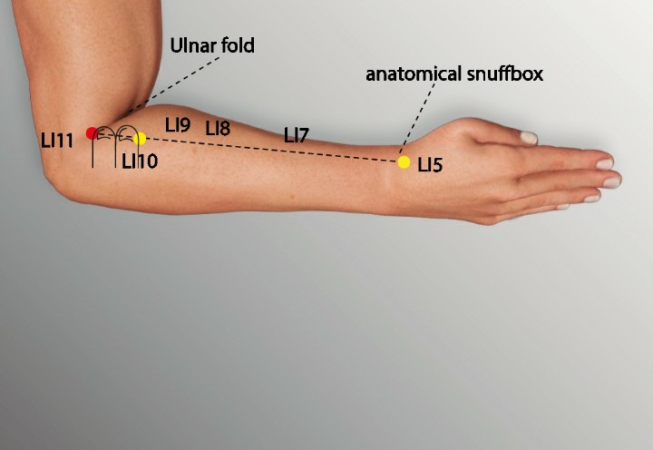 Immunerősítés – LI11 (Quchi pont)